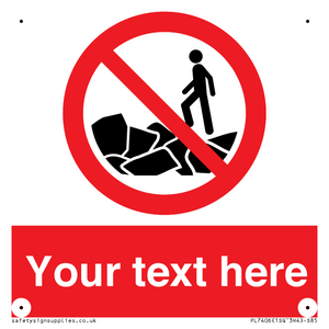 Custom No climbing on rocks